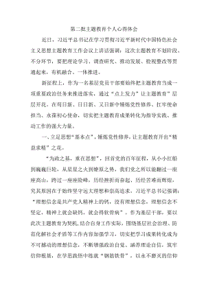 医生学习第二批主题教育个人心得体会（4份）.docx