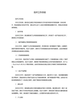 技术工作总结.docx