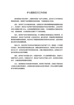 护士医院见习工作总结.docx