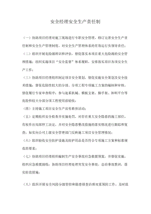 安全经理安全生产责任制.docx