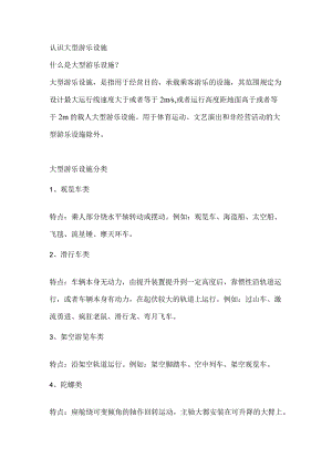 大型游乐设施安全注意事项.docx