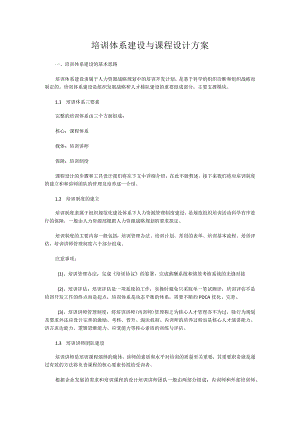 培训体系建设与课程设计方案.docx