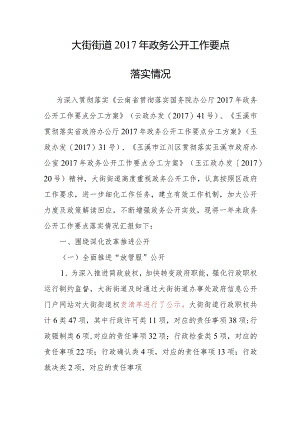 大街街道2017年政务公开工作要点.docx