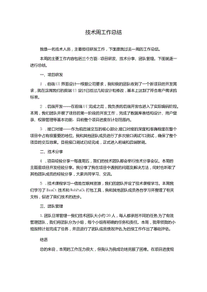 技术周工作总结.docx