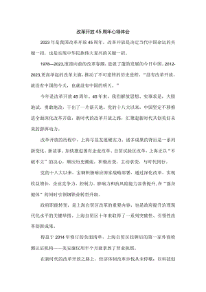 庆祝改革开放45周年心得体会四.docx