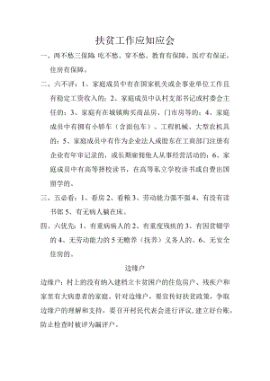 扶贫工作应知应会.docx