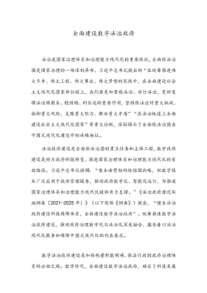 全面建设数字法治政府.docx