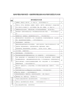 动脉穿刺采集血液标本技术操作流程及评分标准.docx
