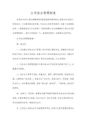 公司安全管理制度.docx