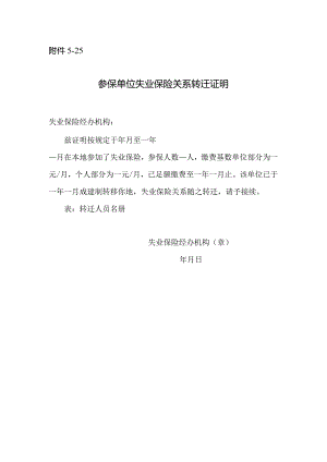 参保单位失业保险关系转迁证明.docx
