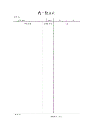 内审检查表.docx