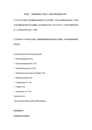 成本控制--航材分销业务成本分析.docx