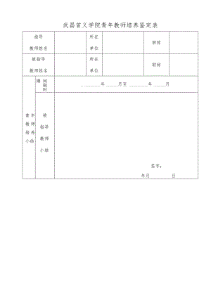 华中科技大学武昌分校兼职教授学年度工作评价表.docx
