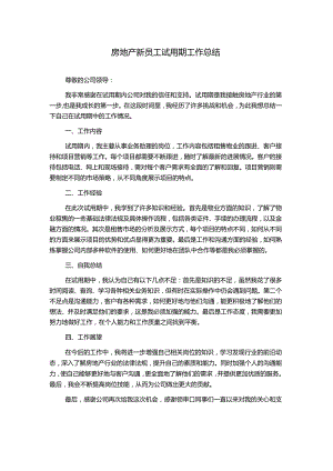 房地产新员工试用期工作总结.docx