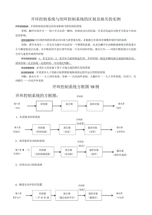 开环控制系统与闭环控制系统的区别及相关.docx