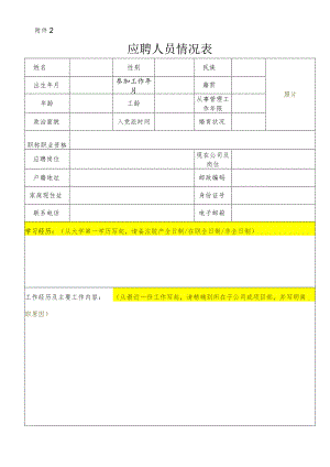 应聘人员情况表.docx