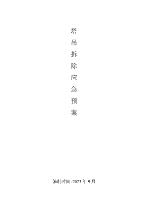 塔吊拆除应急预案.docx