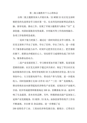 学院辅导员学习第二批主题教育心得体会（合计4份）.docx