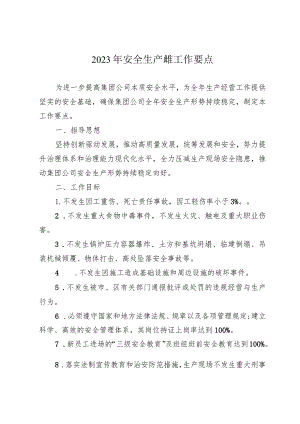 年度安全生产管理工作要点.docx
