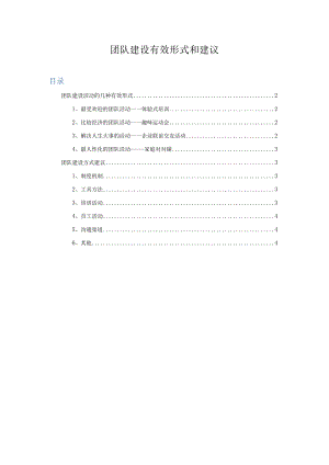 团队建设有效形式和建议.docx