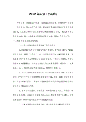 2022年安全工作总结.docx