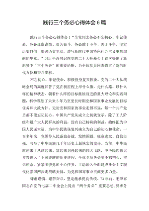 践行三个务必心得体会6篇.docx