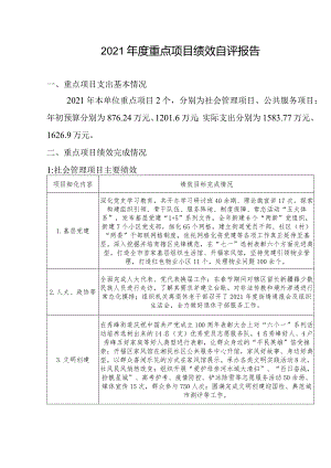 2021年度重点项目绩效自评报告.docx