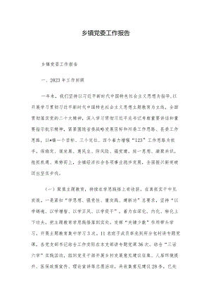 乡镇党委工作报告.docx