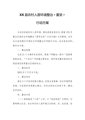 XX县农村人居环境整治.docx