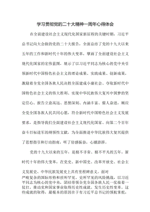 2023年政法干部学习贯彻党的二十大精神一周年心得体会（4份）.docx