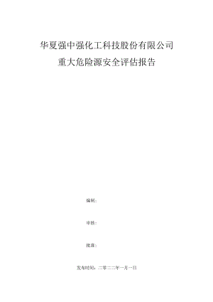 2022版重大危险源安全评估报告.docx
