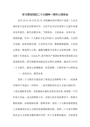 2023年乡镇党委书记学习贯彻党的二十大精神一周年心得体会（4份）.docx