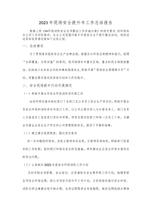 2023年现场安全提升年工作总结.docx