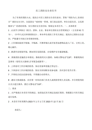2023年度消防安全责任书.docx