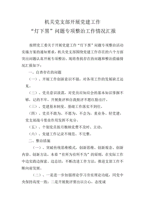 灯下黑自查报告.docx