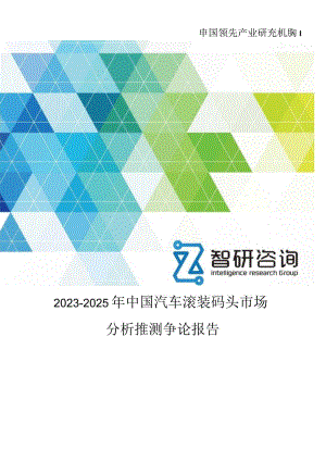 2023年-2025年中国汽车滚装码头市场分析预测研究报告.docx