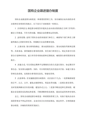 国有企业跟进督办制度.docx