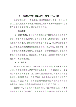 关于培育壮大村集体经济的工作方案.docx