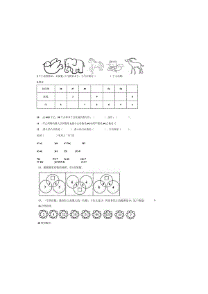 暑假作业小学一年级下册100以内的加减法训练卷.docx