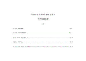 某商业裙楼项目营销策划总案.docx