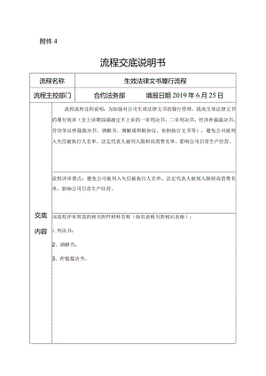 生效法律文书流程交底说明书.docx