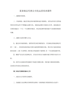 某省级总代理公司化运营培训课件.docx