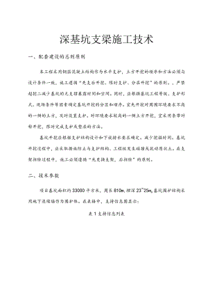 深基坑内支撑梁施工工艺设计.docx