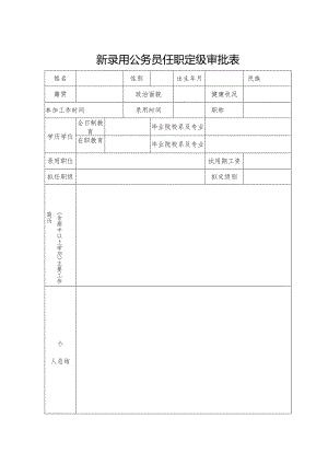 新录用公务员任职定级审批表.docx