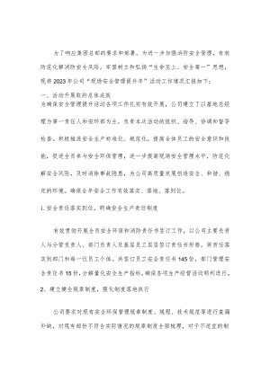 现场安全管理提升年活动总结报告.docx