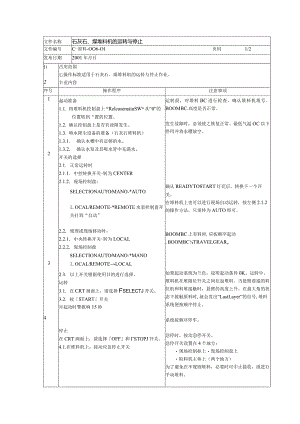 水泥厂石灰石、煤堆料机的运转与停止.docx