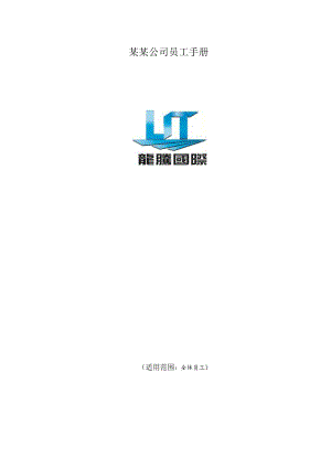 某某公司员工手册.docx