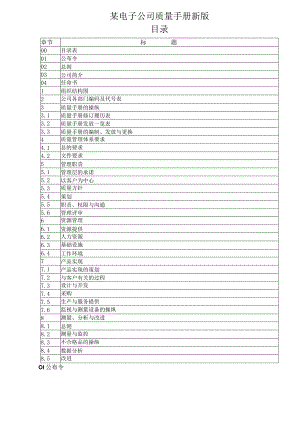 某电子公司质量手册新版.docx