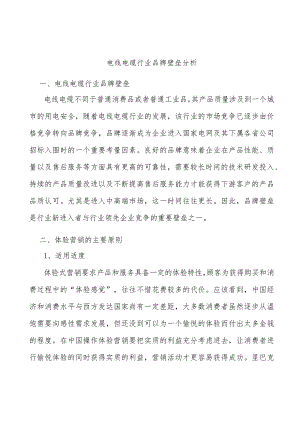 电线电缆行业品牌壁垒分析.docx