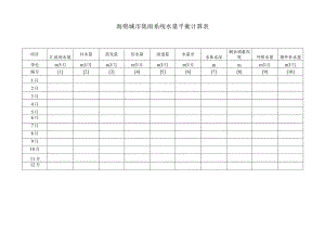 海绵城市集雨系统水量平衡计算表.docx
